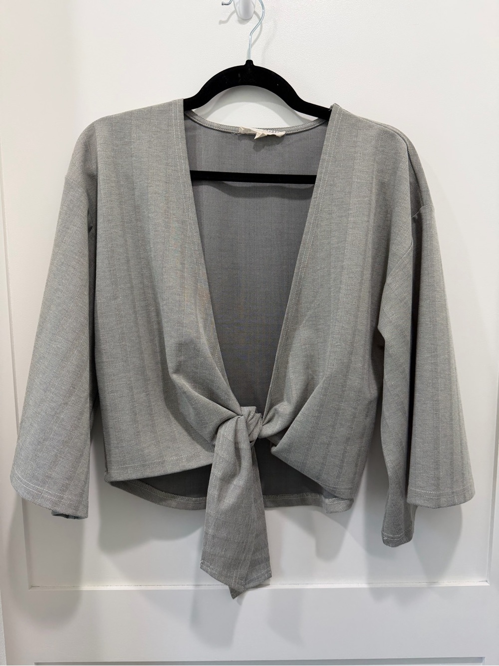Grade & Gather Green Kimono Wrap Top Size S Bell Sleeve Boho Blouse